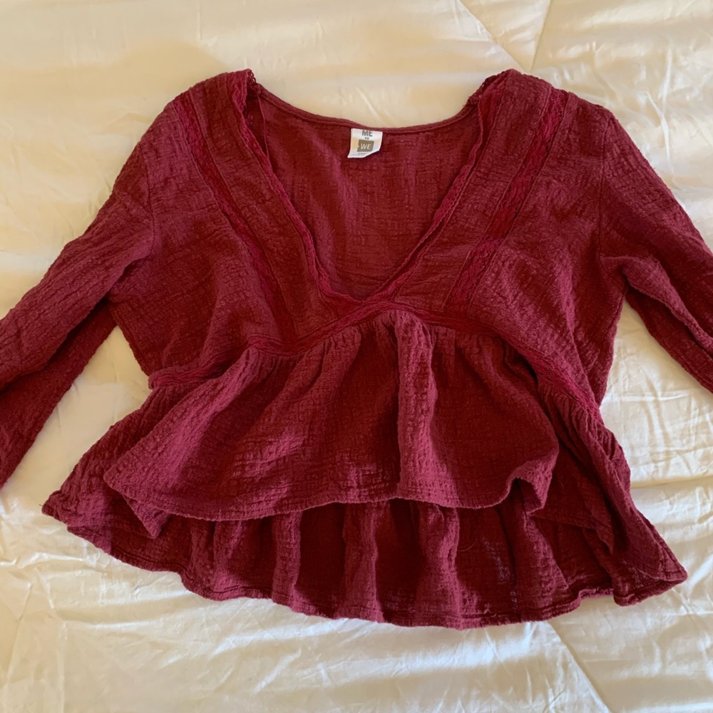 American Eagle cropped long sleeve